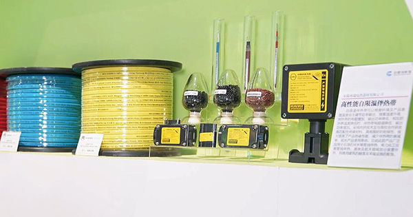 高性能自限溫伴熱帶產品入選安徽創新館展示。 環瑞電熱供圖